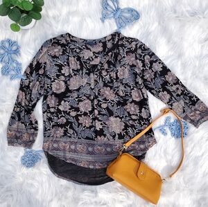 Lucky Brand 3/4 Sleeve Blouse